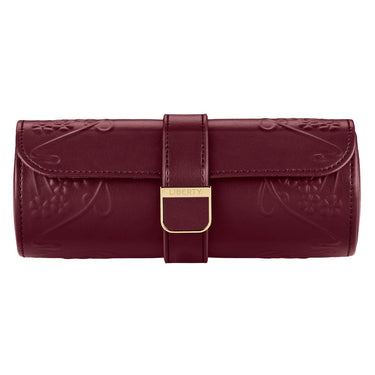 WOLF x Liberty Triple Watch Roll - Burgundy