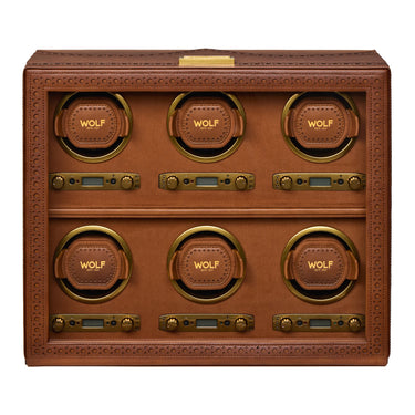 WOLF Brogue 6 Piece Watch Winder