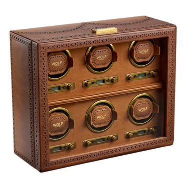 WOLF Brogue 6 Piece Watch Winder
