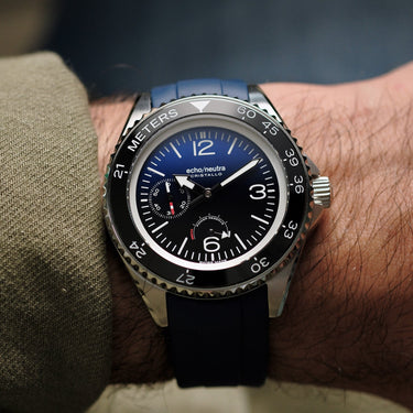 Cristallo Diver Blue Blue Rubber
