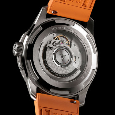 Christopher Ward C60 Trident Lumière - Orange - Aquaflex rubber - Image