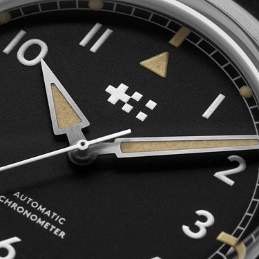 Christopher Ward C65 Sandhurst Series 2 - Black - Bader bracelet - Image