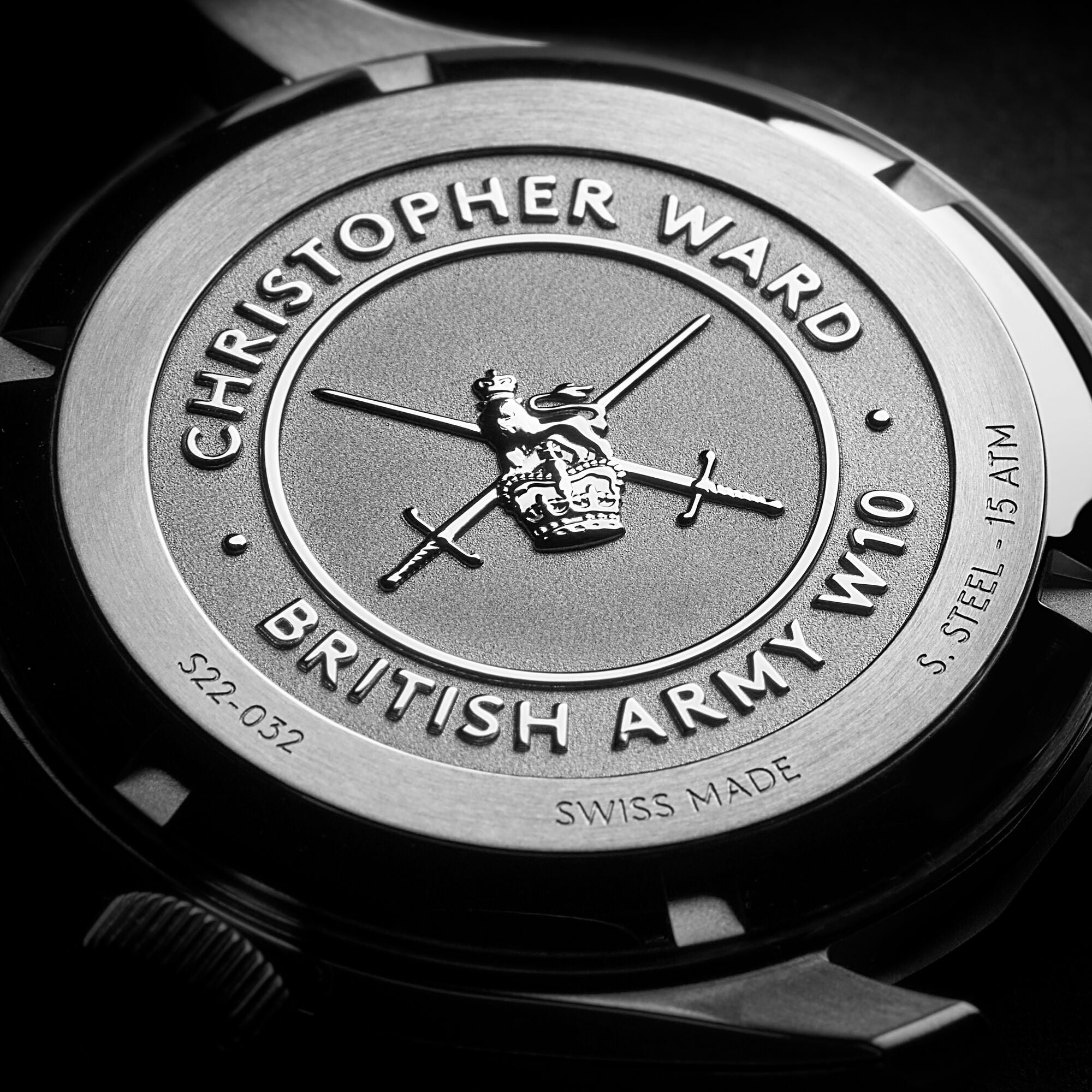 Christopher Ward C65 Sandhurst Series 2 - Black - Bader bracelet - Image