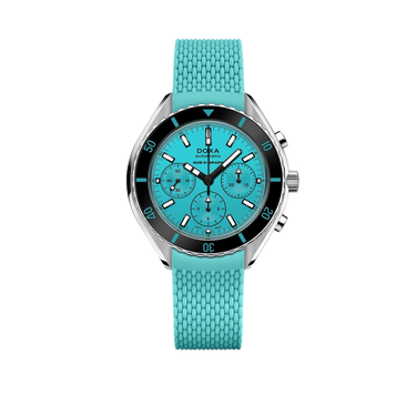 DOXA SUB 200 C-GRAPH Aquamarine, rubber strap