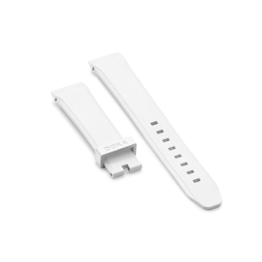 DOXA SUB 200 C-GRAPH II Rubber strap, White
