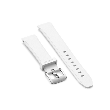 DOXA SUB 200 C-GRAPH II Rubber strap with buckle, White