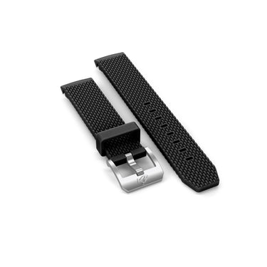 DOXA SUB 200 C-GRAPH Rubber strap with buckle, Black