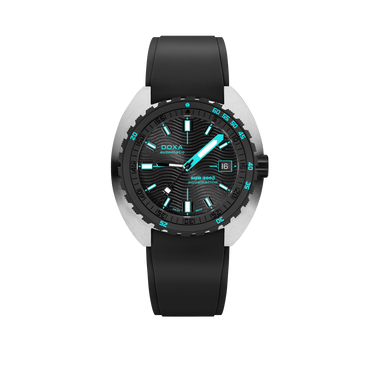 DOXA SUB 300 Aquamarine Beta, Rubber Black