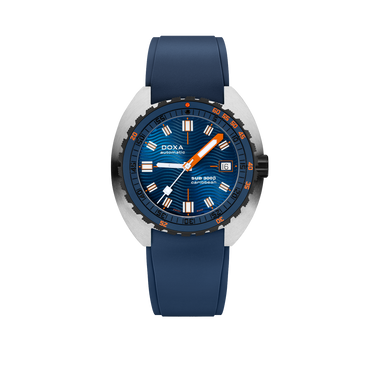 DOXA SUB 300 Caribbean Beta, Rubber Navy blue