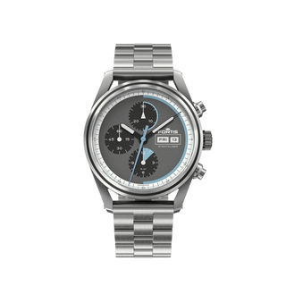 Fortis Stratoliner S-41 Cool Gray On Block Bracelet