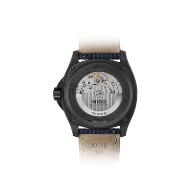 MIDO Multifort TV Big Date - Black PVD - Blue