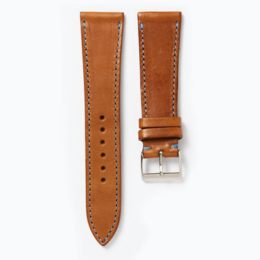 Time+Tide Tan + Blue Stitch Vintage Leather Strap