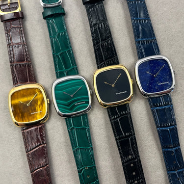 Dennison ALD Midnight Aventurine Stone Dial in Silver Steel