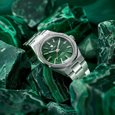 Nivada Grenchen F77 Malachite Mark 1