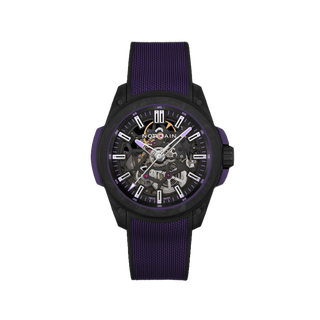 NORQAIN Wild ONE Skeleton 42mm Purple - Limited Edition