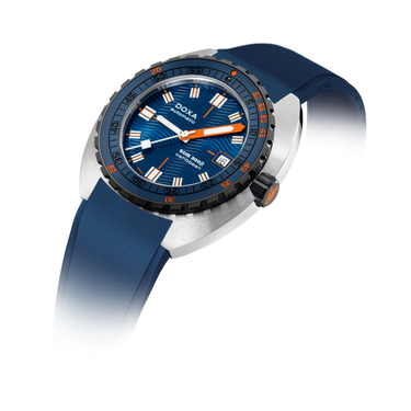 DOXA SUB 300 Caribbean Beta, Rubber Navy blue