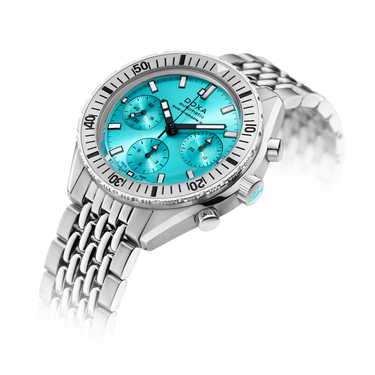 DOXA SUB 200 C-GRAPH II Aquamarine, stainless steel bracelet