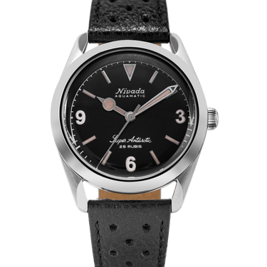Black Racing Strap - Nivada Grenchen