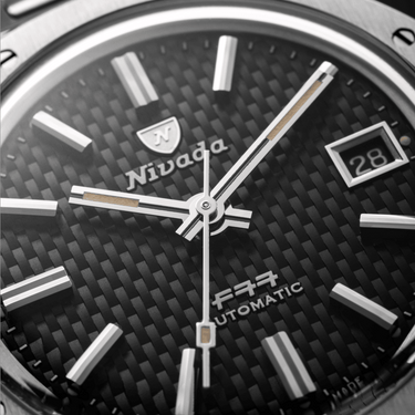 F77 Black With Date - Nivada Grenchen