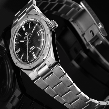 F77 Black With Date - Nivada Grenchen