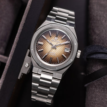 F77 Brown Smoked with Date - Nivada Grenchen