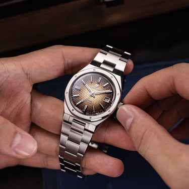 F77 Brown Smoked with Date - Nivada Grenchen