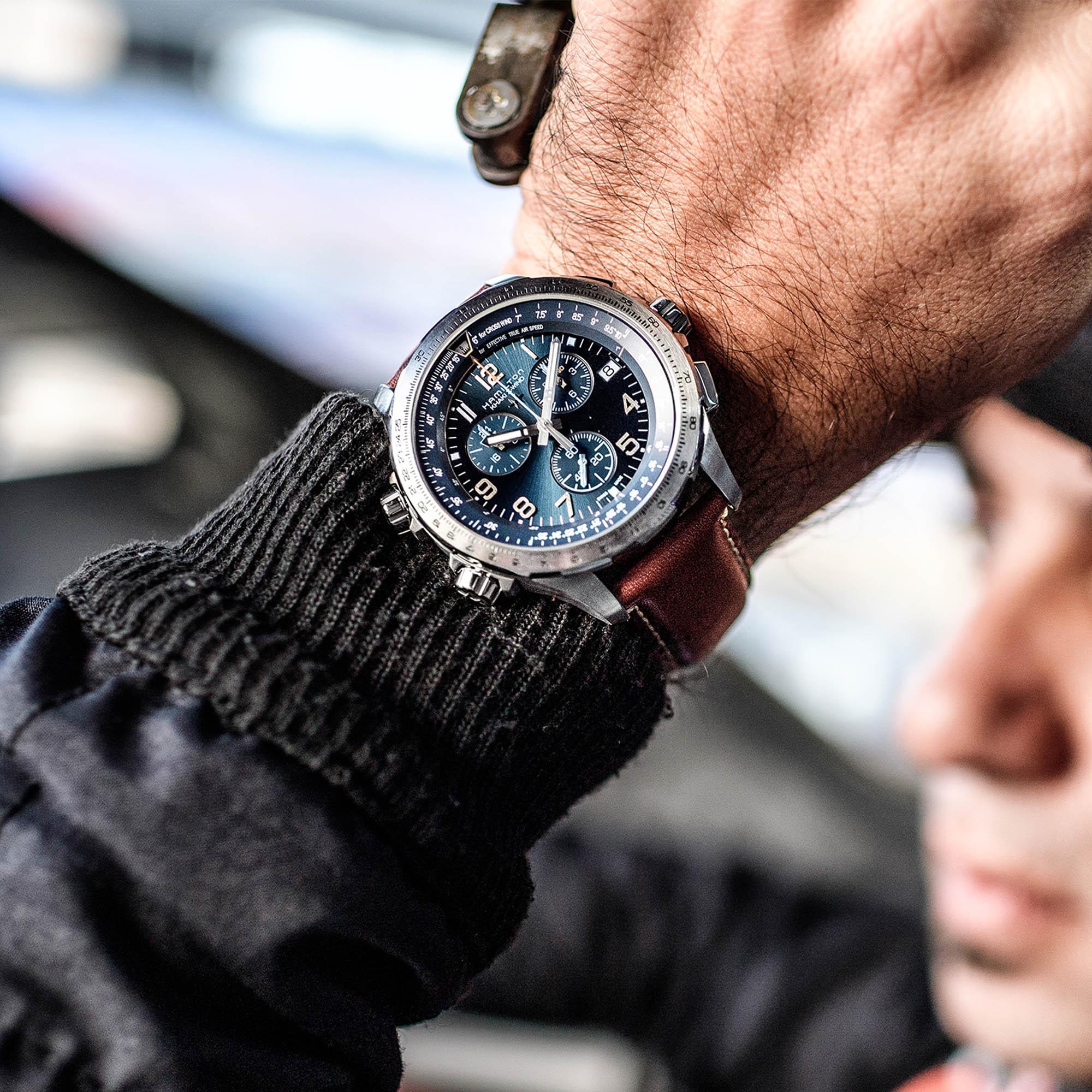 X Wind Hamilton Khaki Aviation X-Wind GMT Chrono Quartz – Time+Tide Watches AU