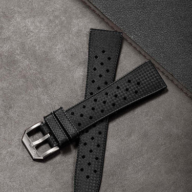 Tropic Black Rubber Strap - Nivada Grenchen